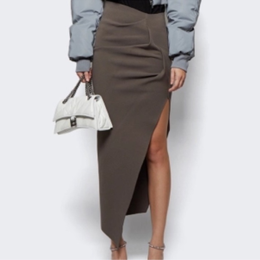 Rick Owens Rent Skirt in Dust - Picture 2 of 16